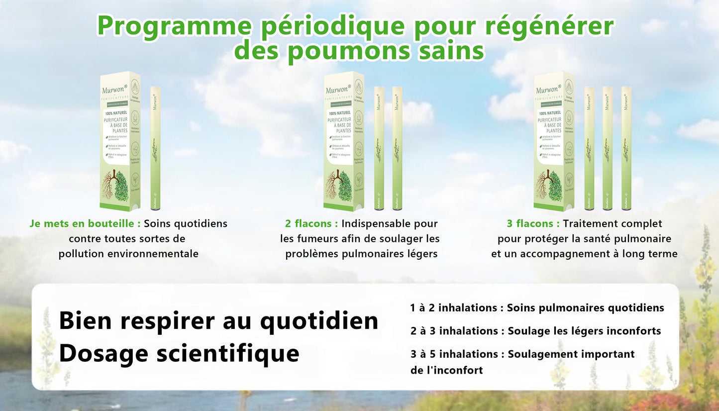 Diffuseur 𝑴𝒖𝑟𝑤𝗈𝗇® à base de plantes Mullein pour le nettoyage des poumons (🫁 Toux, pharyngite, essoufflement, expectorations, nez bouché, bronchite, symptômes allergiques, inconfort pulmonaire)🌐